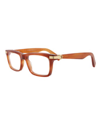 Cartier Cartier Mens Square/Rectangle Havana Havana Transparent Fashion Designer Eyewear
