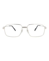 Cartier Cartier Mens Square/Rectangle Silver Silver Transparent Fashion Designer Eyewear