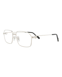 Cartier Cartier Mens Square/Rectangle Silver Silver Transparent Fashion Designer Eyewear
