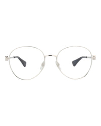 Cartier Cartier Womens Round/Oval Silver Silver Transparent Fashion Designer Eyewear