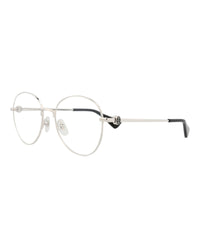 Cartier Cartier Womens Round/Oval Silver Silver Transparent Fashion Designer Eyewear
