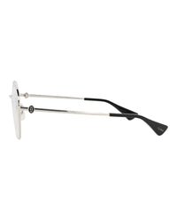 Cartier Cartier Womens Round/Oval Silver Silver Transparent Fashion Designer Eyewear