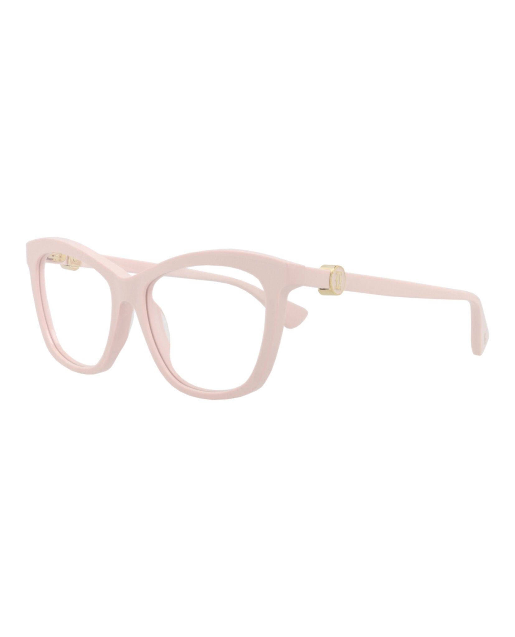 Cartier Cartier Womens Cat Eye Pink Pink Transparent Fashion Designer Eyewear