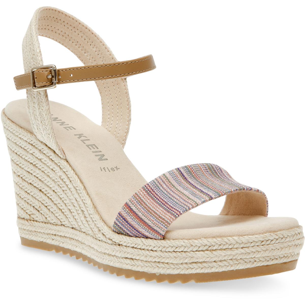 Wella Womens Rhinestone Ankle Strap Platform Sandals