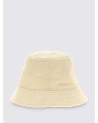 Isabel Marant Bucket Hat Cotton Logo Men White
