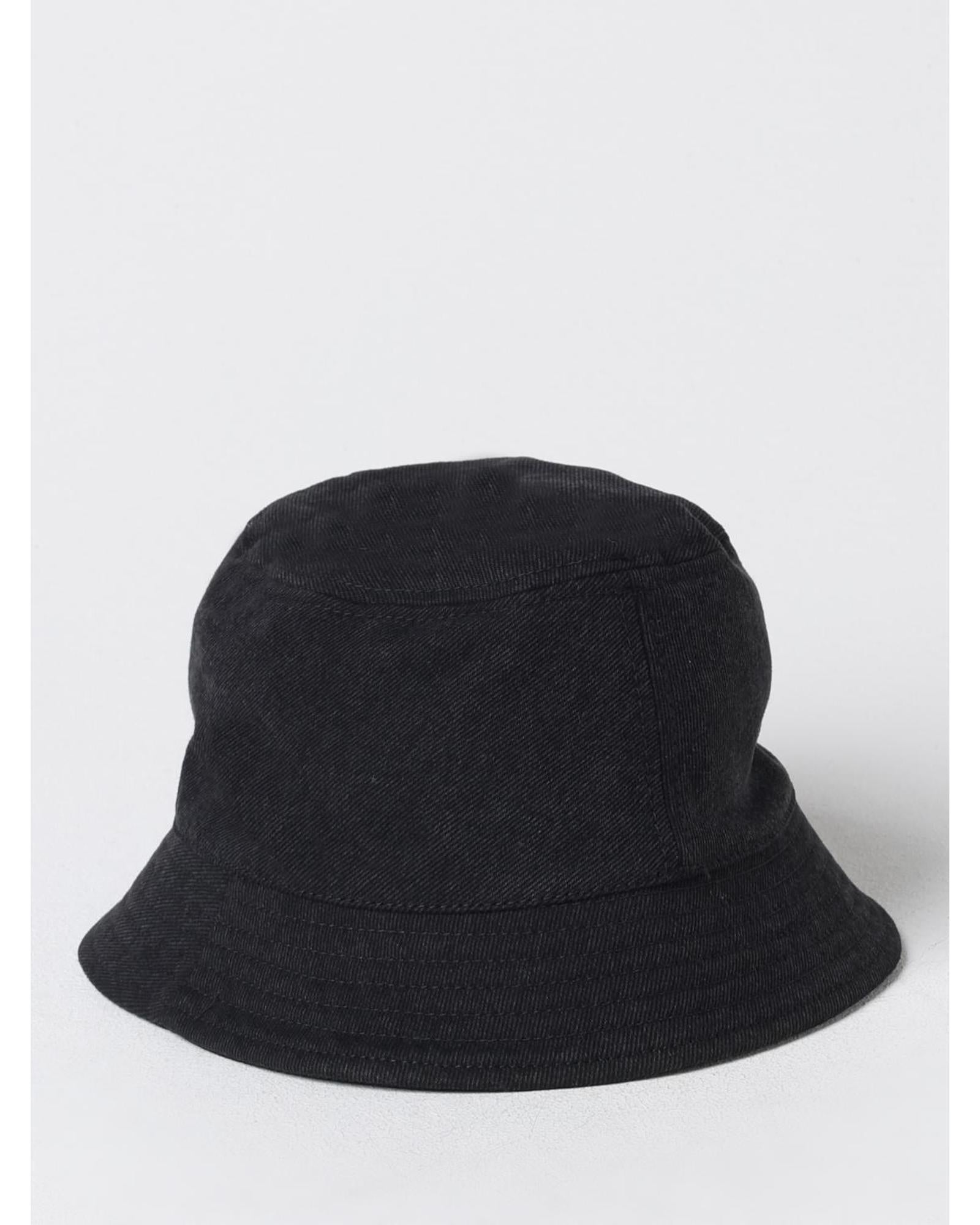 Isabel Marant Cotton Bucket Hat with Logo Men Black