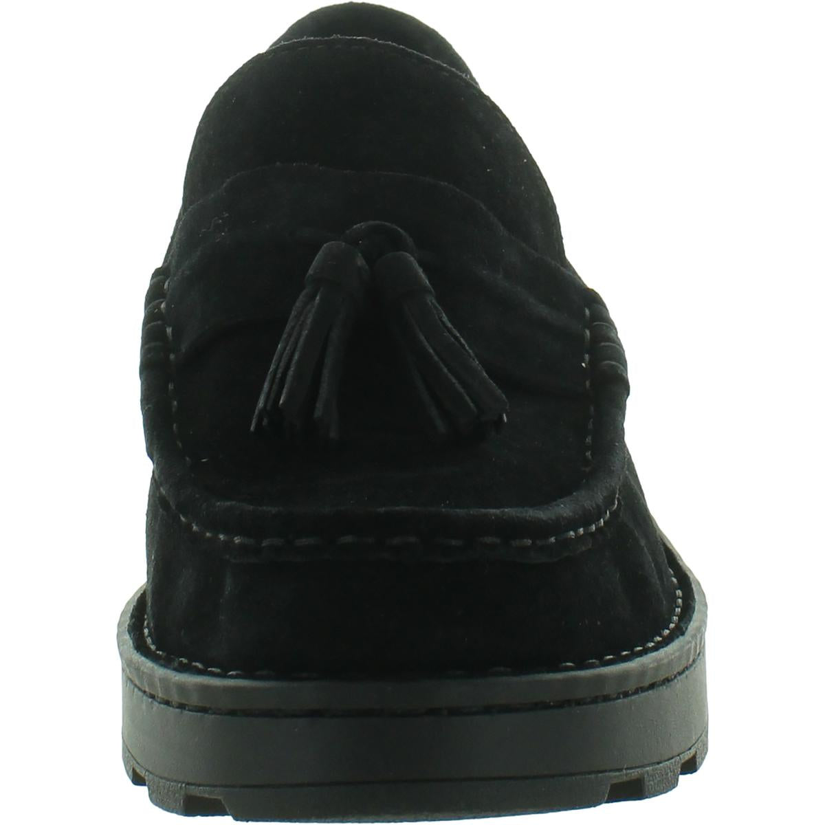 Capri Womens Suede Heeled Loafers