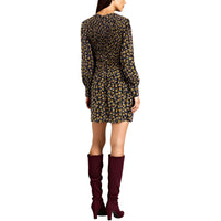 Ingrid Womens Printed Viscose Fit & Flare Dress