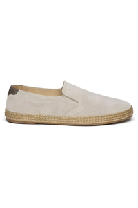 Brunello Cucinelli Mens Slip On Espadrilles In Off White