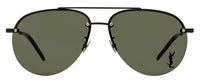 Saint Laurent Pilot Sunglasses Classic 11/F M 001 Black 61mm YSL