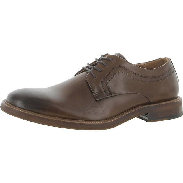 Prewitt Mens Leather Lace-Up Oxfords