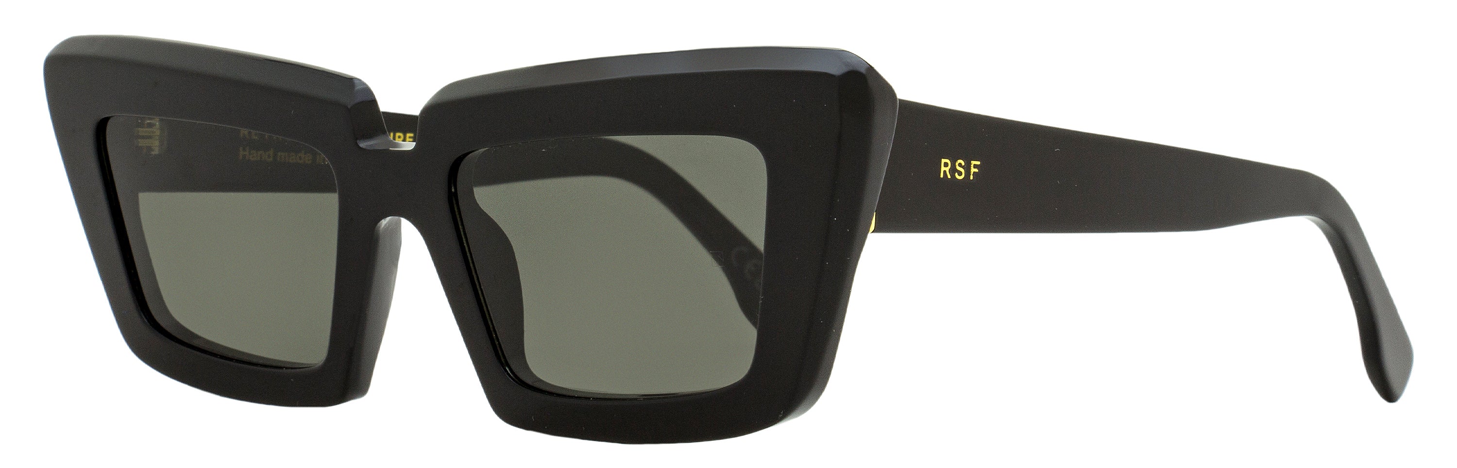 Retrosuperfuture Pointed Sunglasses Coccodrillo 2GS Black 57mm Black