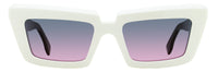 Retrosuperfuture Pointed Sunglasses Coccodrillo ZV5 White/Black 57mm