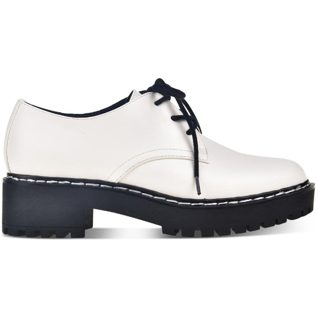 Rainee  Womens Faux Leather Lace Up Oxfords