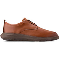 Mens Solid Faux Leather Oxfords