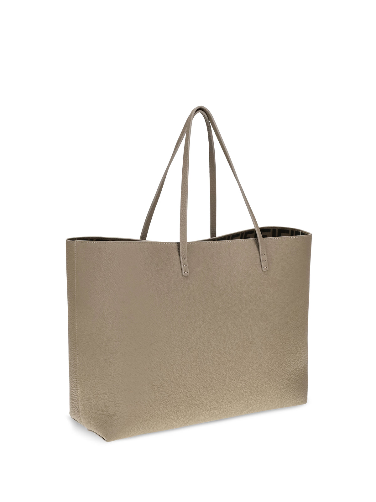 Fendi Women Medium Roll Roman Leather Shopping Bag
