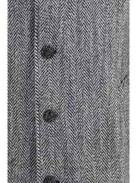 DOLCE & GABBANA Dolce & Gabbana Men Chevron Wool-Blend Single-Breasted Coat