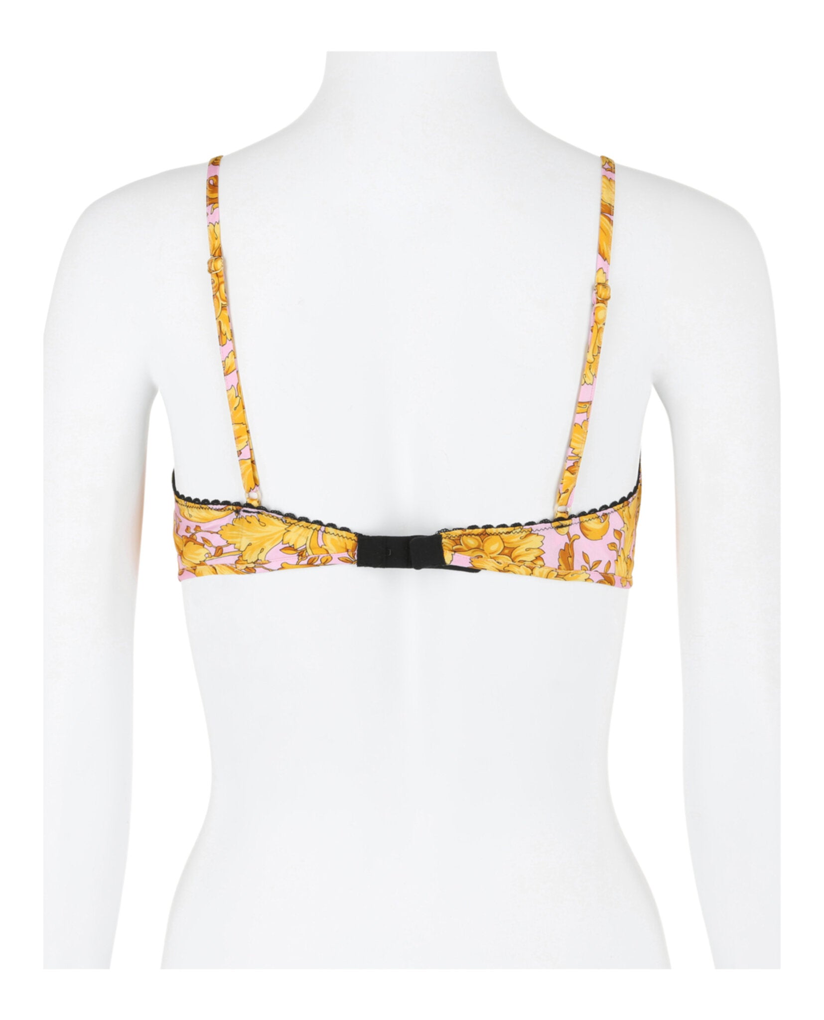 Versace Womens Barocco-Print Triangle Bralette