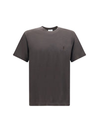 Saint Laurent Men Cassandre Silk And Cotton T-Shirt
