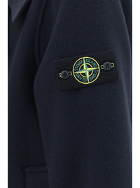 Stone Island Men Double-Breasted Wool And Cashmere Jacket