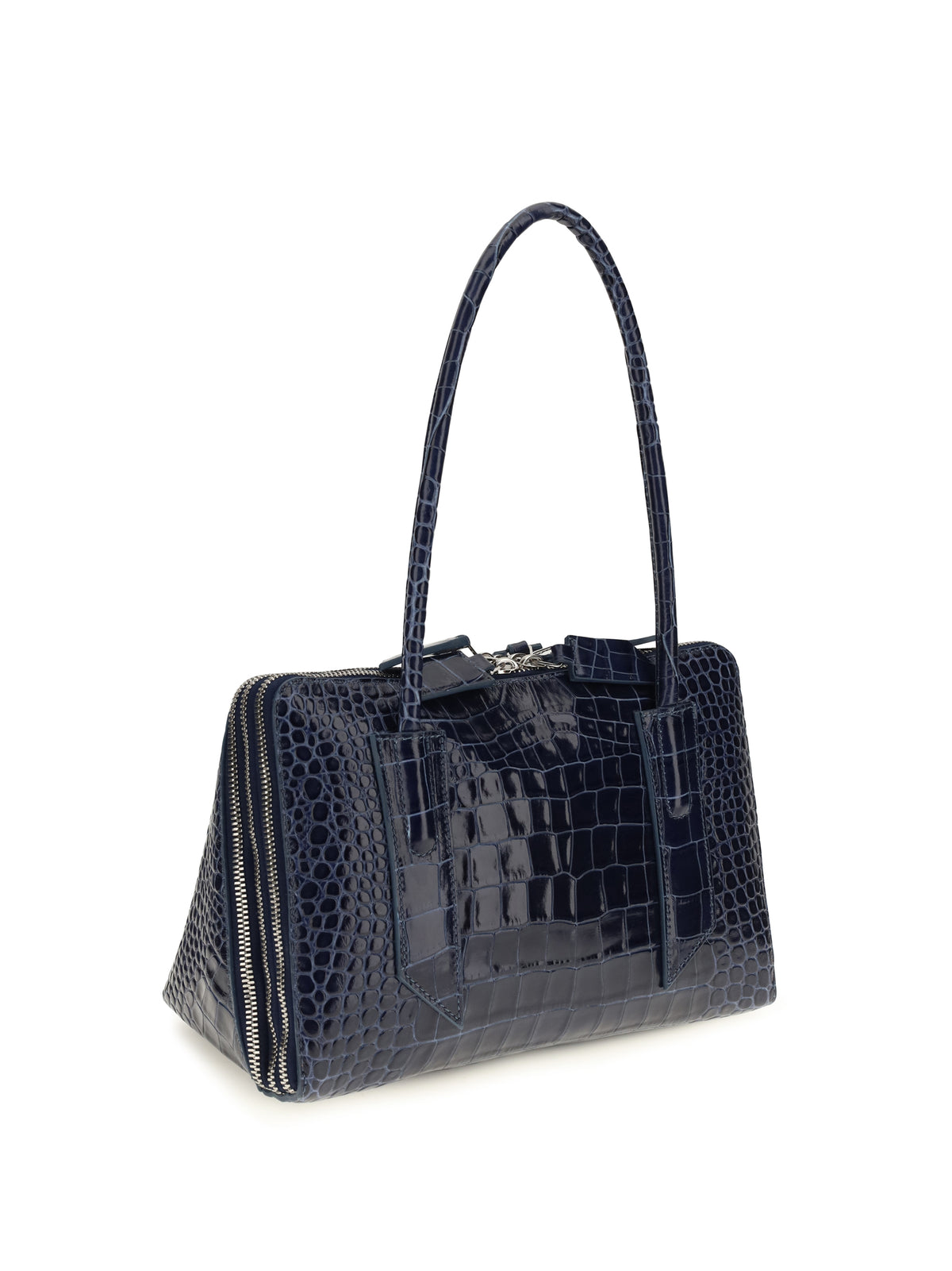 The Attico Women L’Altra Di Milano Crocodile-Effect Shoulder Bag