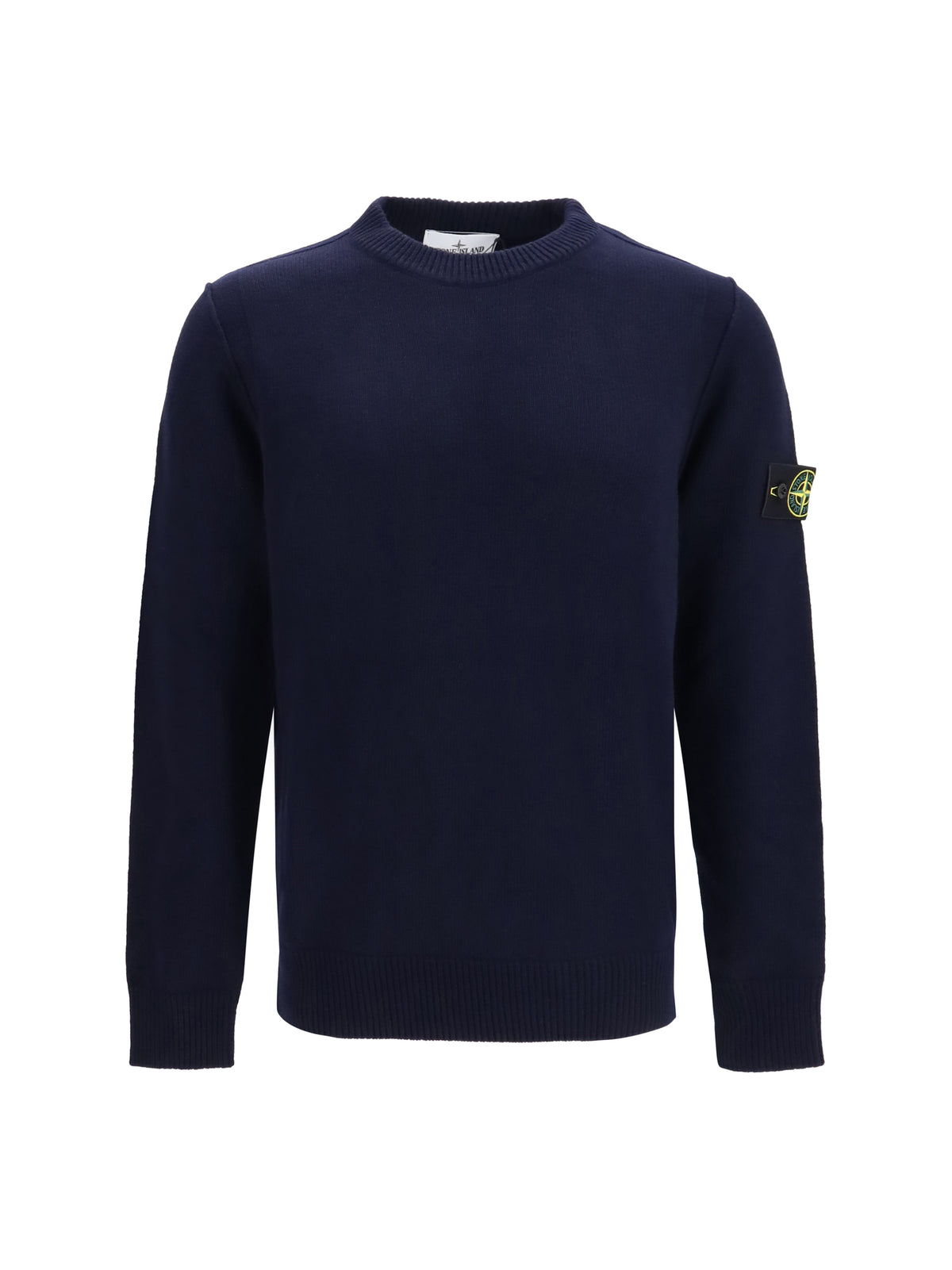 STONE ISLAND Stone Island Men Sweater Crewneck With Logo Patch On The Sleeve