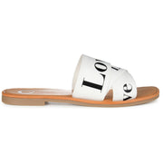 Ivante Womens Printed Slip On Slide Sandals