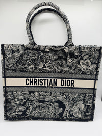 DIOR BOOK TOTE LARGE - BLUE