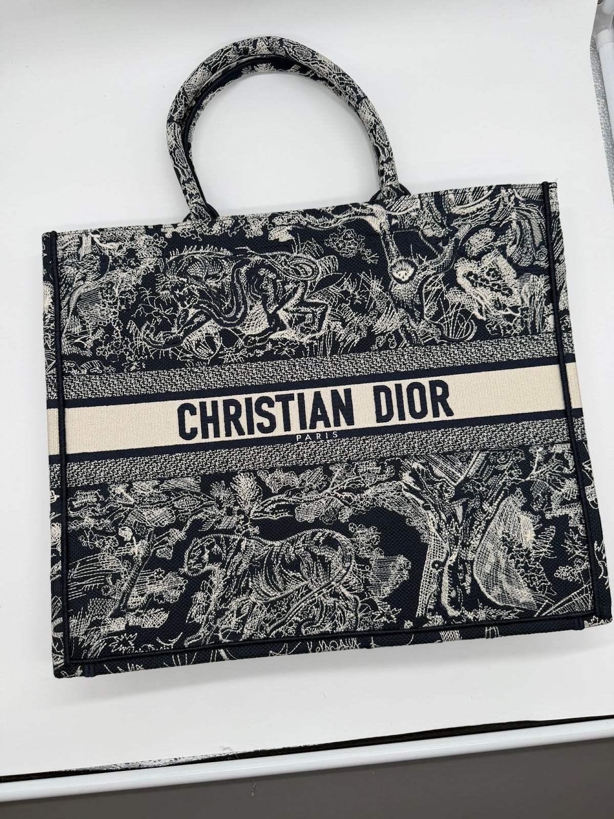 DIOR BOOK TOTE LARGE - BLUE