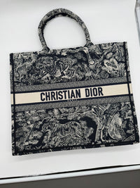 DIOR BOOK TOTE LARGE - BLUE
