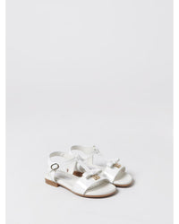 Dolce & Gabbana Girls Flat Buckle Sandals Kids Milk Shoes