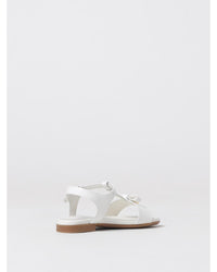 Dolce & Gabbana Girls Flat Buckle Sandals Kids Milk Shoes