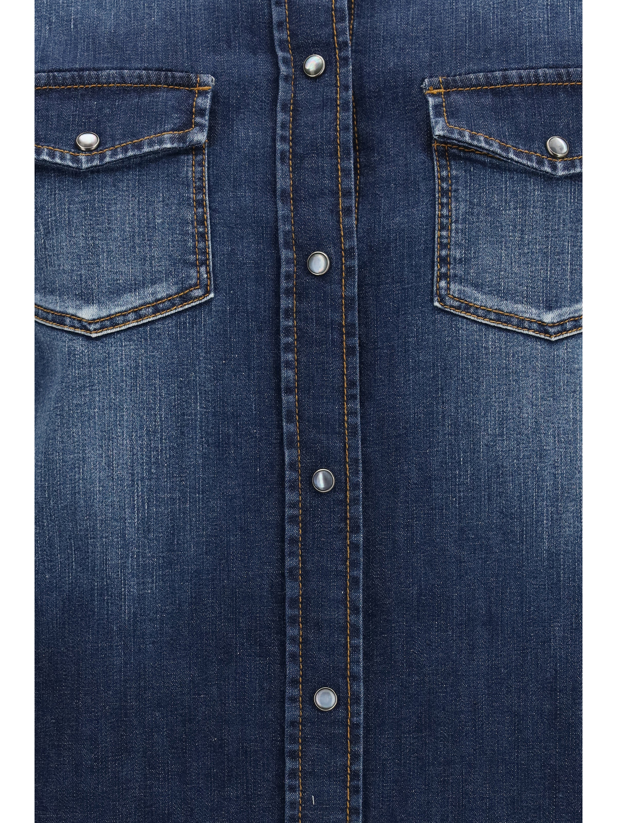 Jacob Cohen Women Lightweight Denim Western Long Sleeve Shirt