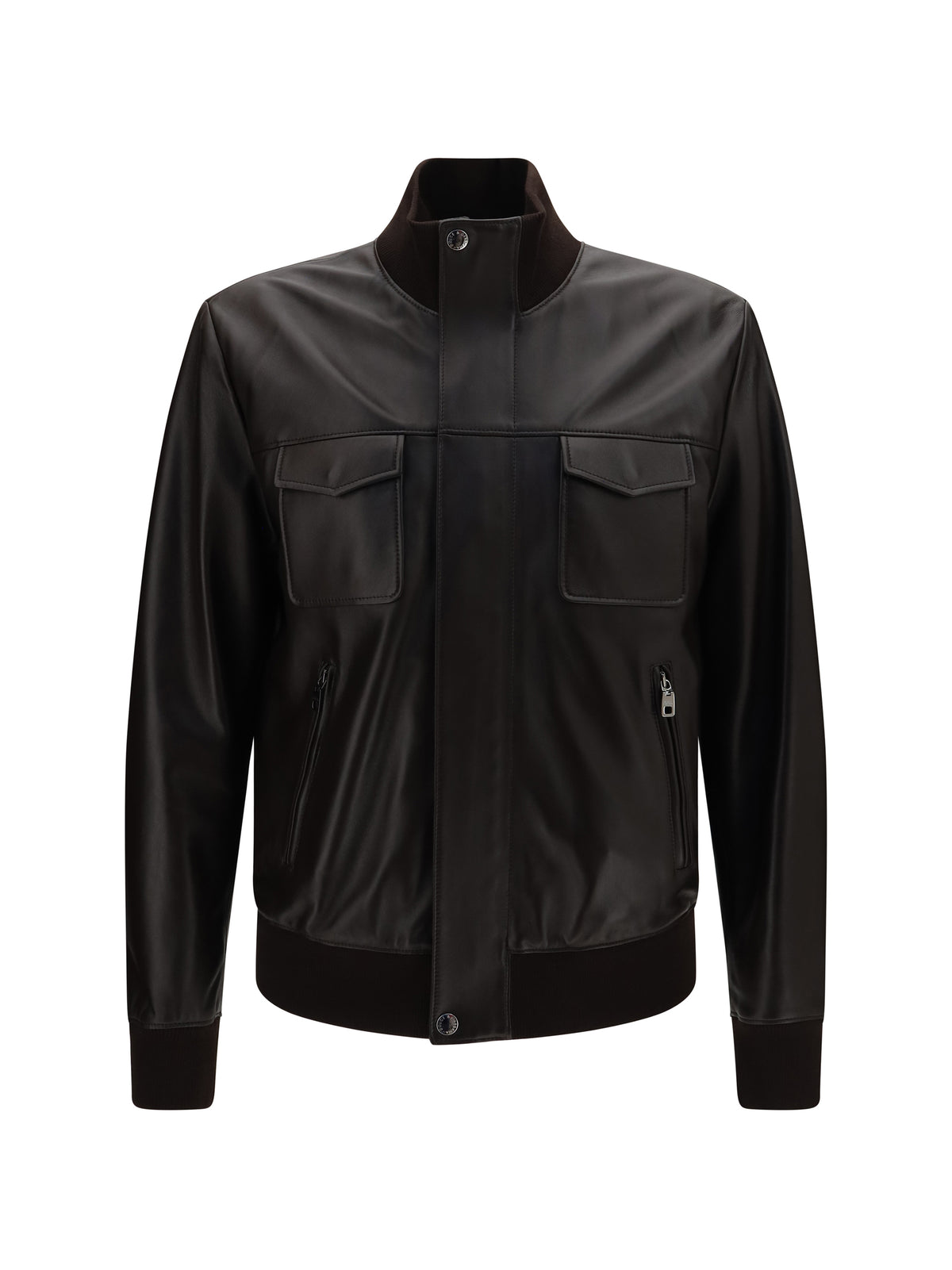 DOLCE & GABBANA Dolce & Gabbana Men Lambskin Jacket With Zip