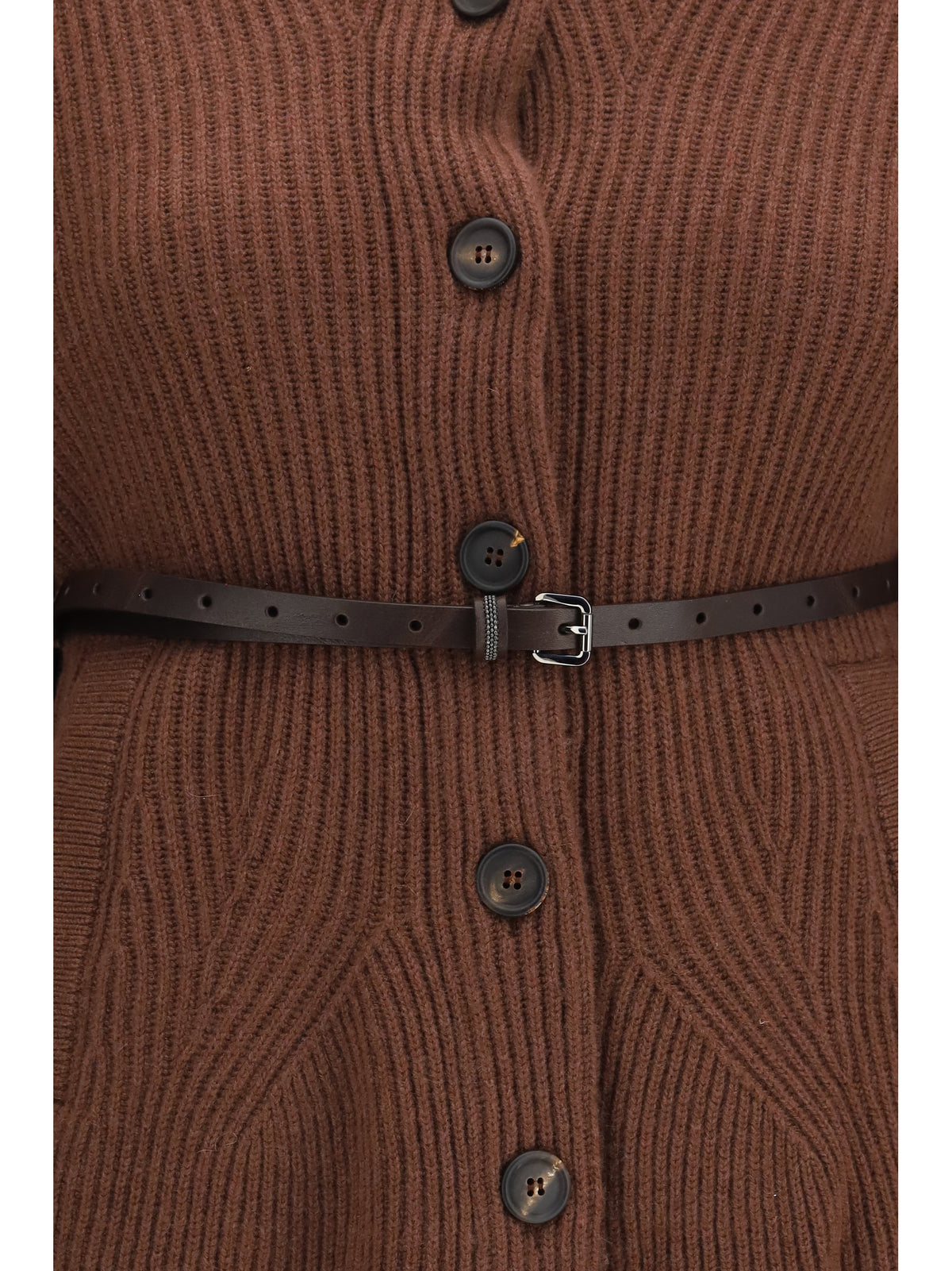BRUNELLO CUCINELLI Brunello Cucinelli Women High Neck Cardigan With Belt