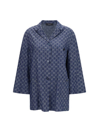 Gucci Women Gg Jacquard Cotton Jacket