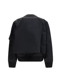 Sacai Men Cotton Chino And Nylon Twill Double Jacket