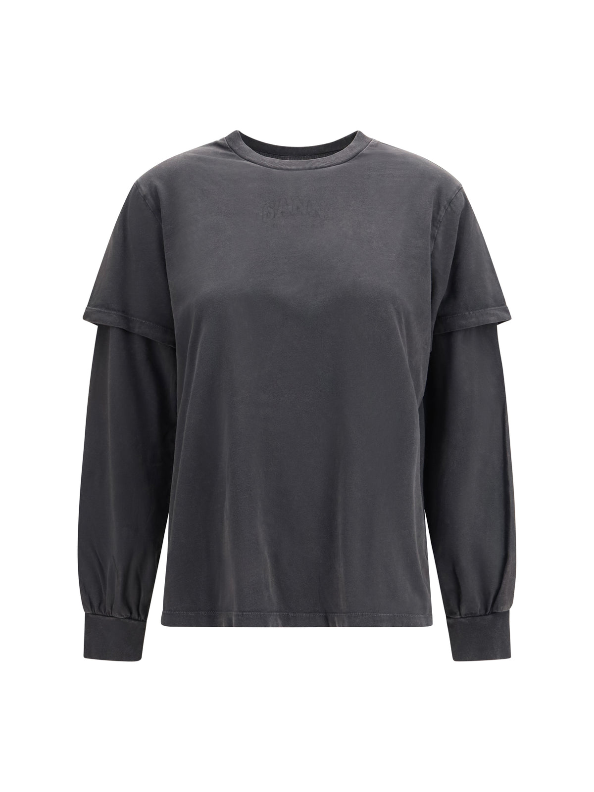GANNI Ganni Women Future Heavy Jersey Long-Sleeve T-Shirt