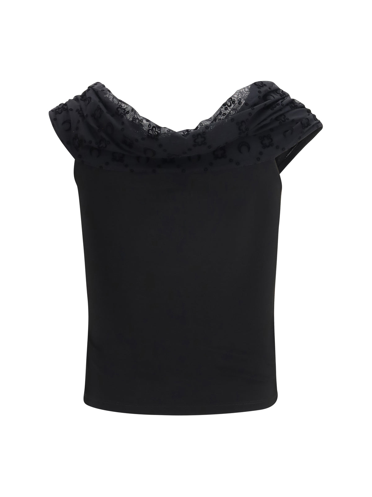 MARINE SERRE Marine Serre Women Off Shoulder Draped Top