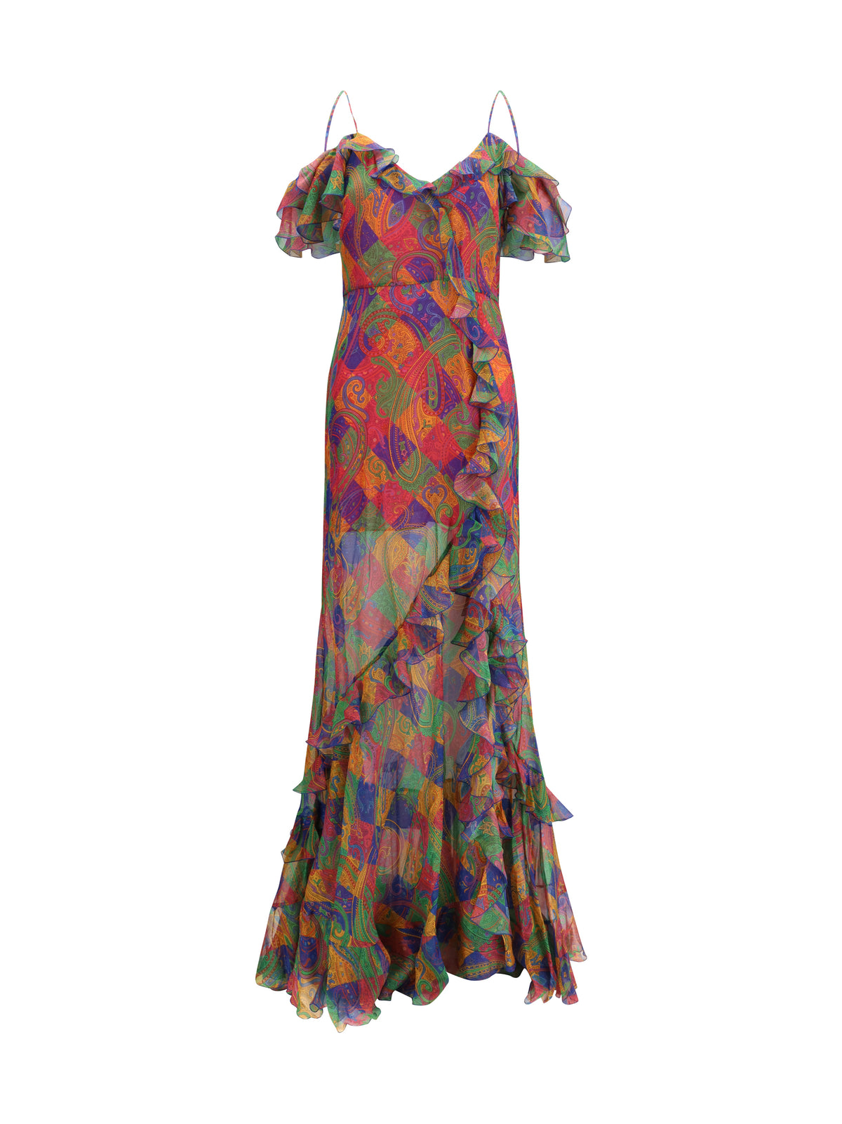 Etro Women Long Silk Dress