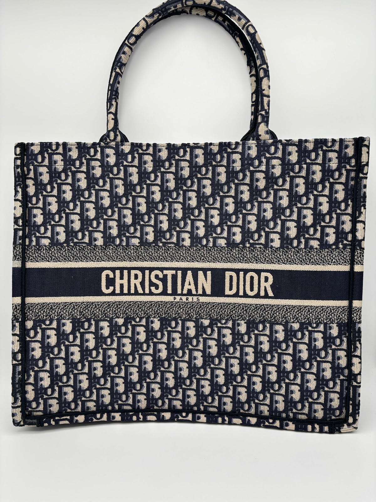 DIOR BOOK TOTE LARGE M1286ZRIW - BLUE