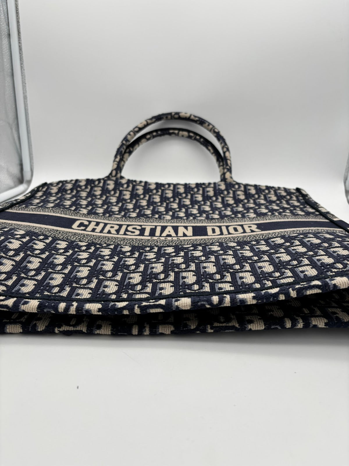 DIOR BOOK TOTE LARGE M1286ZRIW - BLUE