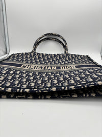 DIOR BOOK TOTE LARGE M1286ZRIW - BLUE