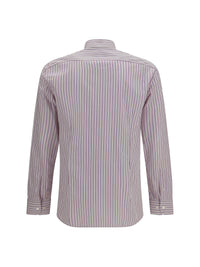 ETRO Etro Men Roma Striped Cotton Shirt With Pegaso Logo