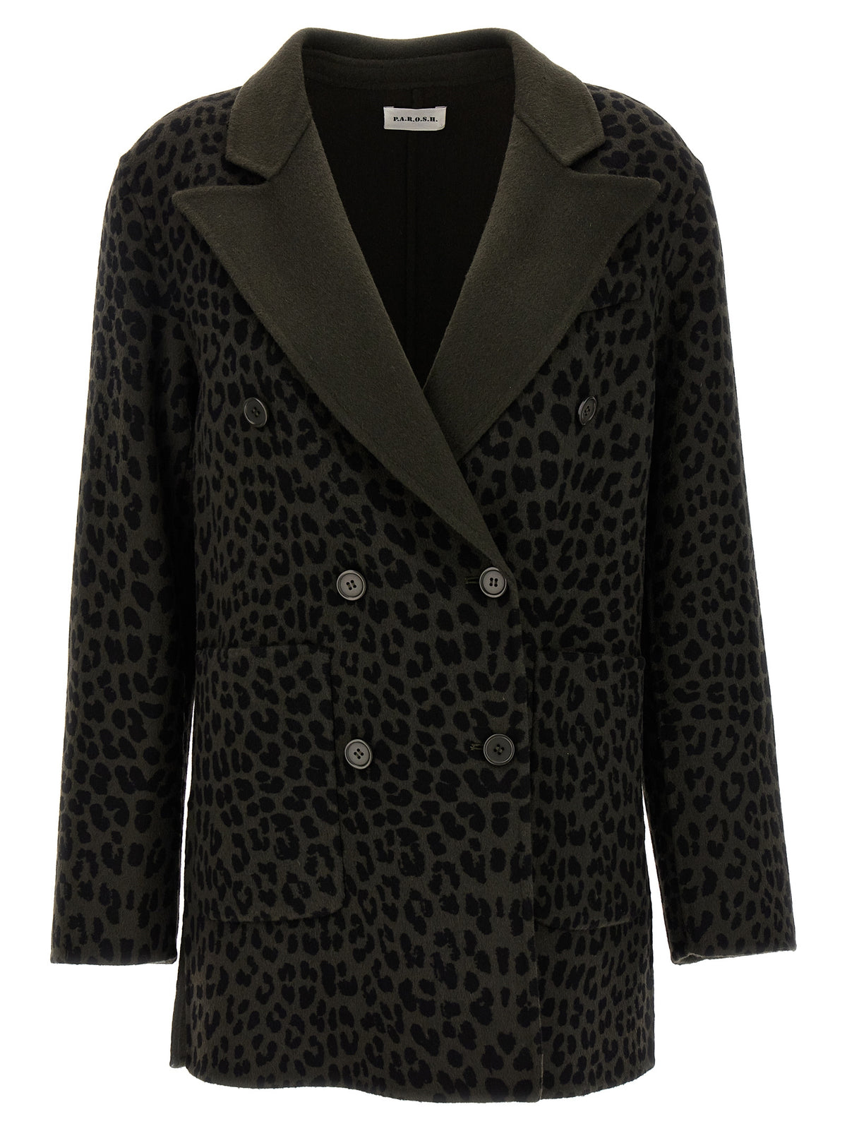 P.A.R.O.S.H. Women Animal Print Double-Breasted Blazer