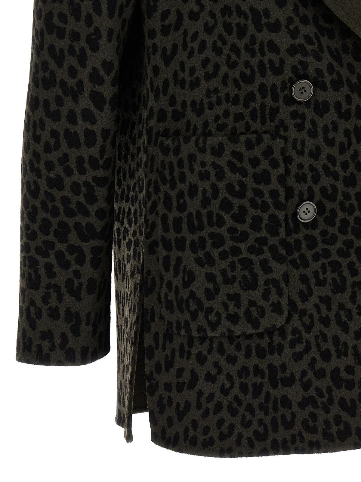 P.A.R.O.S.H. Women Animal Print Double-Breasted Blazer