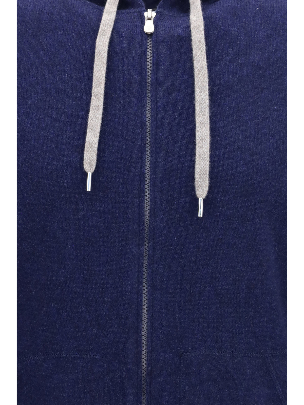 Brunello Cucinelli Men Cashmere Zip Up Hoodie