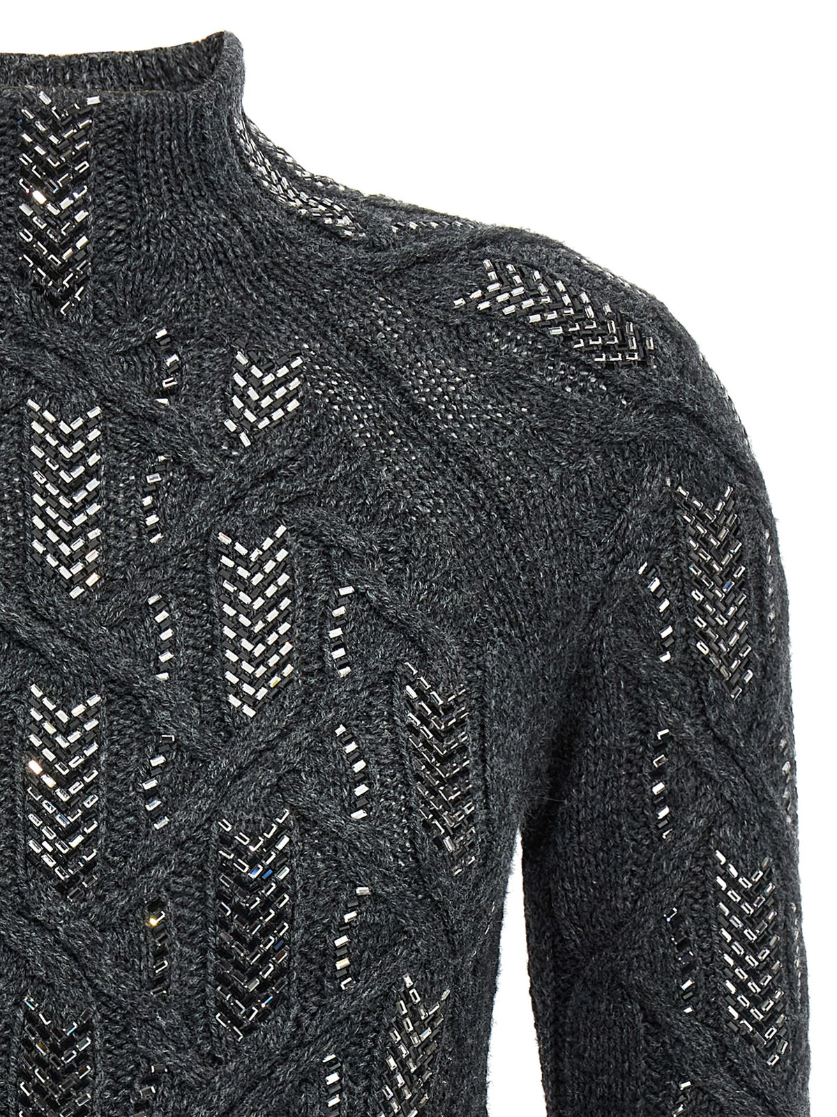 ERMANNO SCERVINO Ermanno Scervino Women Crystal Braid Sweater