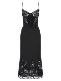 Ermanno Scervino Women Rebrodé Lace Lingerie Dress Black