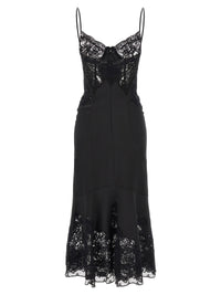 Ermanno Scervino Women Rebrodé Lace Lingerie Dress Black